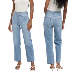 NWT ETICA Tyler Vintage High Rise Straight Jean Size 28